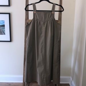 Cotton Apron-Style Dress.